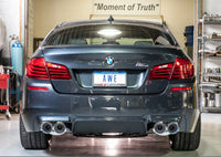 AWE Tuning BMW F10 M5 Touring Edition Axle - Back Exhaust Chrome Silver Tips - My Store