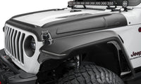 Bushwacker 18 - 22 Jeep Wrangler 2/4dr / 20 - 22 Jeep Gladiator Trail Armor Hood Armor (3pc) - Tex. Blk - My Store