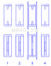 King Engine Bearings For FORD TAURUS V6 245CI/177CI/ Main Bearing - My Store