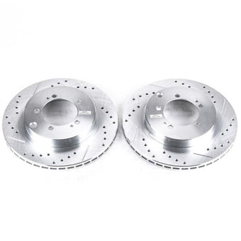 compare product Power Stop 94-96 Dodge Stealth Rear Evolution Drilled & Slotted Rotors - Pair