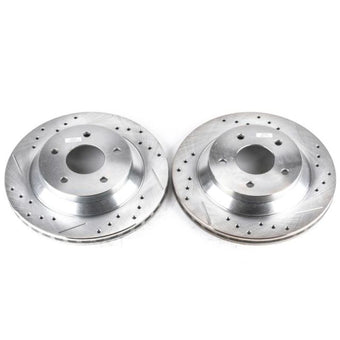 compare product Power Stop 88-95 Chevrolet Corvette Front Evolution Drilled & Slotted Rotors - Pair