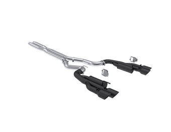 compare product MBRP 2024+ Ford Mustang 5.0L Blk Alum. SS 3in Cat-Back Exhaust w/ Quad Blk Tips (Valve Delete)