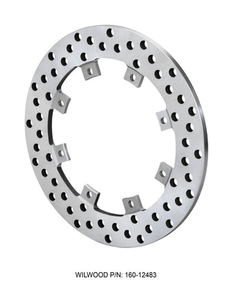 compare product Wilwood Rotor-SuperAlloy-Rear Drag-Drilled 11.44 x .350 - Dynamic (Snap Ring Mnt)