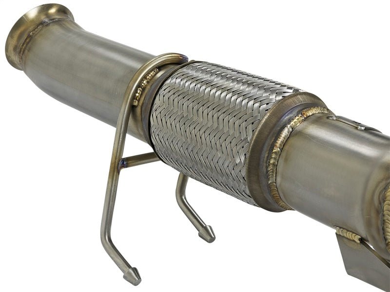 aFe Twisted Steel 3in. 304 SS Catted Series Downpipe 16 - 18 Ford Focus RS I4 - 2.3L (t) - My Store