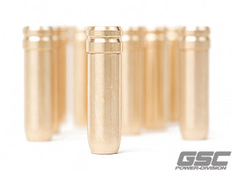 compare product GSC P-D Toyota 2JZ STD Manganese Bronze Exhaust Valve Guide Stopper Style - Set of 12