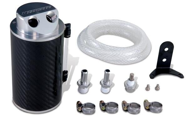 Mishimoto Small Aluminum Oil Catch Can - Wrinkle Black - My Store