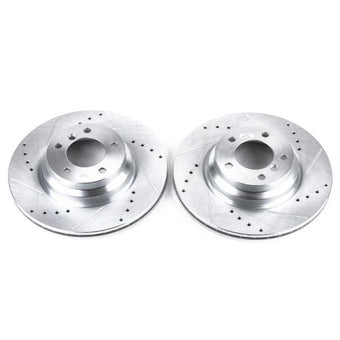 compare product Power Stop 2006 BMW 330i Front Evolution Drilled & Slotted Rotors - Pair