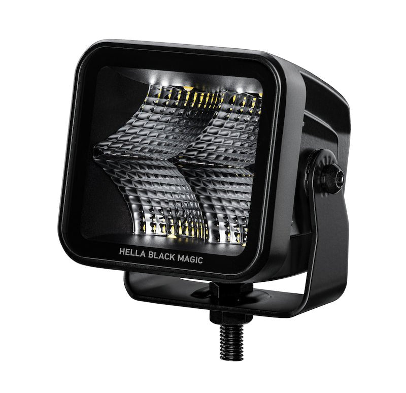Hella Universal Black Magic 3.2in L.E.D. Cube Kit - Flood Beam - My Store