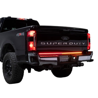 compare product Putco 23-24 Ford SuperDuty F-250 60In Direct Fit Blade Kit Tailgate Bars w/ LED Taillamps