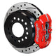 Wilwood Dynapro 12 Bolt Low - Pro Rear Kit w/ E - Brake 11in Drilled & slotted / 2.75 - 2.81in off - Red - My Store