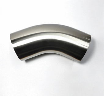 compare product Stainless Bros 2.50in Diameter 1.5D / 3.75in CLR 45 Degree Bend Leg Mandrel Bend