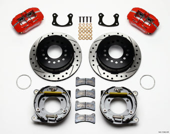 compare product Wilwood Dynapro Low-Profile 11.00in P-Brake Kit Drill-Red New Big Ford 2.50in Off Staggered Mount