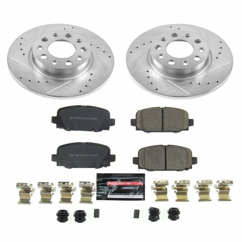 Power Stop 17 - 19 Jeep Compass Rear Z23 Evolution Sport Brake Kit - My Store