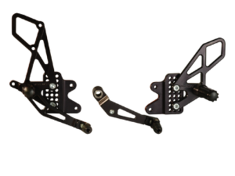 compare product Vortex Racing 6-10 Suzuki GSX-R600, GSX-R750 Rear Set- Black