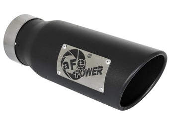 compare product aFe MACH Force-Xp 409 Stainless Steel Exhaust Tip 3.5 In x 4.5in Out x 12in L Clamp-On