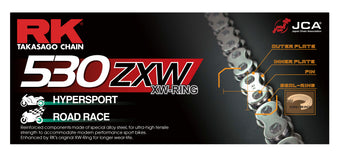 compare product RK Chain CC530ZXW-150L XW-Ring - Chrome