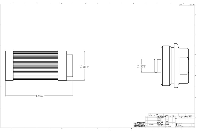 Aeromotive In - Line Filter - (3/8 NPT) 100 Micron SS Element - My Store