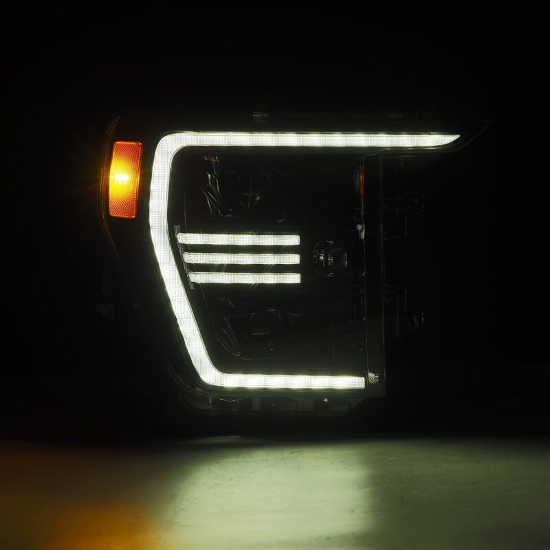 AlphaRex 21 - 22 Ford F150 PRO - Series Projector headlights Alpha - Black w/Activ Light/Seq Signal - My Store