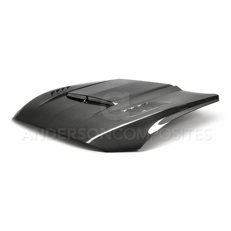 Anderson Composites 2018 - 2019 Ford Mustang Ram Air Double Sided Carbon Fiber Hood - My Store
