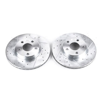 compare product Power Stop 90-98 Buick Skylark Front Evolution Drilled & Slotted Rotors - Pair