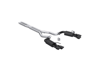 compare product MBRP 2024 Ford Mustang GT 5.0L 3in Cat-Back Dual Split Rear - Quad Black Tips