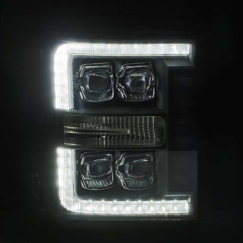 AlphaRex 11 - 16 Ford F - 350 SD NOVA LED Proj Headlights Plank Style Chrm w/Activ Light/Seq Signal - My Store