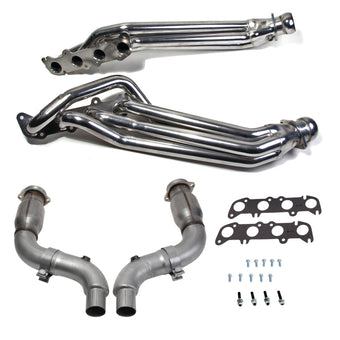 compare product BBK 15-23 Ford Mustang GT 5.0 1-7/8in Headers w/High Flow Catted Mid Pipe (Silver Ceramic)