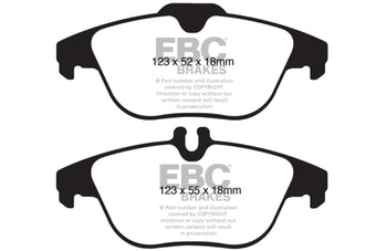compare product EBC 12-14 Mercedes-Benz C250 (W204) 1.8 Turbo Redstuff Rear Brake Pads