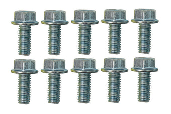 compare product Moroso 5/16in-18 x .750in Serrated Zinc Flange Bolt  - 10 Pack