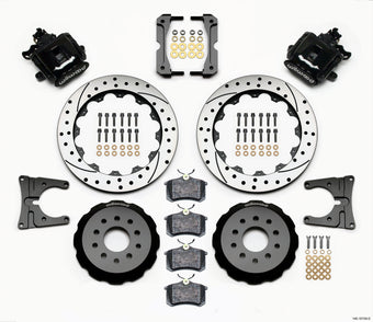 compare product Wilwood Combination Parking Brake Rear Kit 12.88in Drilled 2005-2014 Mustang