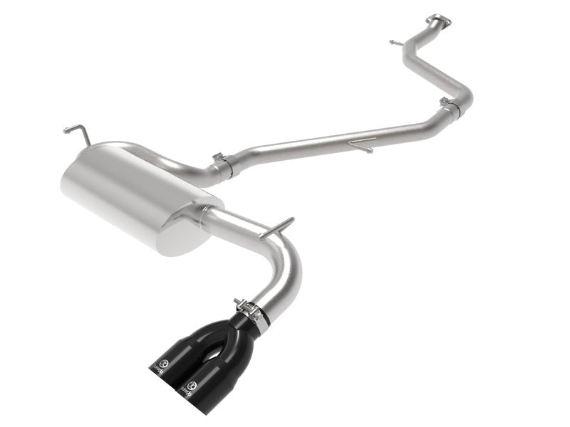 aFe Takeda 18 - 21 Toyota C - HR 2.0L 2.5in 304 Stainless Steel Cat - Back Exhaust w/ Black Tip - My Store