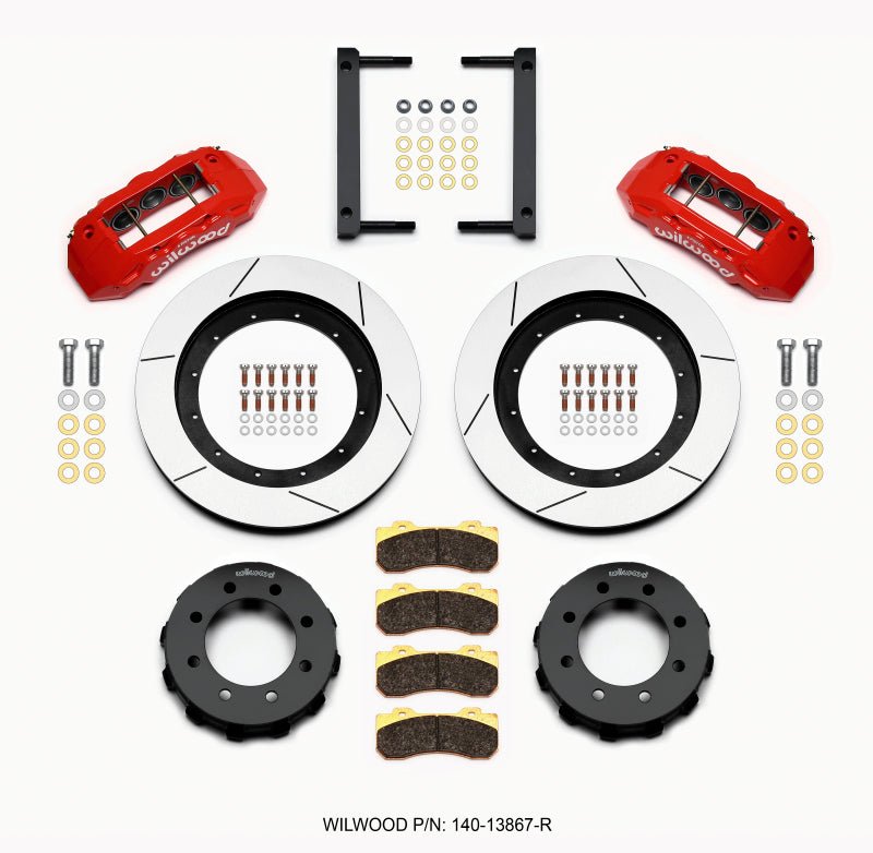 Wilwood TX6R Front Kit 16.00in Red 2005 - 2012 Ford F250/F350 4WD - My Store