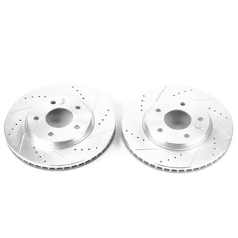 compare product Power Stop 15-18 Chevrolet City Express Front Evolution Drilled & Slotted Rotors - Pair