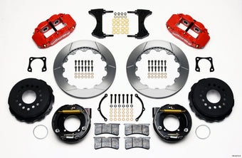 compare product Wilwood Narrow Superlite 4R Rear P-Brk Kit 12.88in Red Chevy 12 Bolt-Spec 3.15in Bearing