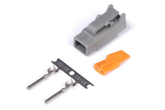 compare product Haltech Male Deutsch DTM-2 Connector 7.5 Amp Plug & Pins