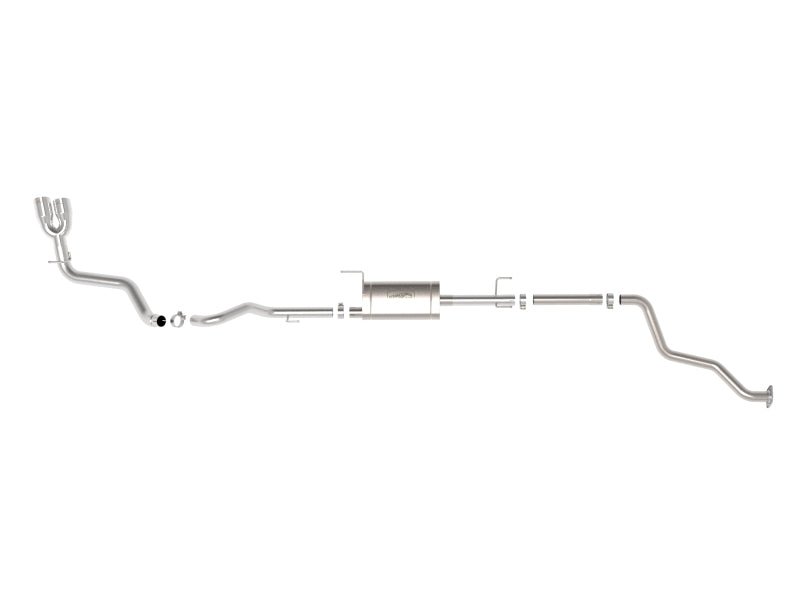 aFe 2024 Toyota Tacoma L4 2.4L Vulcan Series 2.5 - 3in 304 SS Steel Cat - Back Exhaust w/Polished Tips - My Store