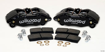compare product Wilwood DPHA Front Caliper & Pad Kit Black Honda / Acura w/ 262mm OE Rotor