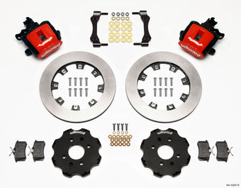 compare product Wilwood Combination Parking Brake Rear Kit 12.19in Red Civic / Integra Disc 2.39 Hub Offset