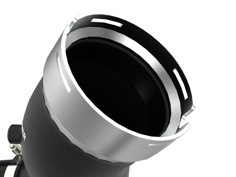 aFe BladeRunner Black 3in Aluminum Charge Pipe Kit 20 - 21 GM Diesel Trucks V8 - 6.6L (td) L5P - My Store