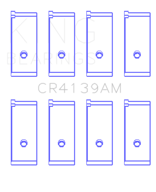 King Honda 91CI/1.5L D15A2/D15A3/D15B1/D15B2/D15B7/D15B8/D15Z1 Rod Bearing Set - Size STD - My Store