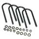 Superlift U - Bolt 4 Pack 5/8x3 - 3/8x13 Round w/ Hardware - My Store