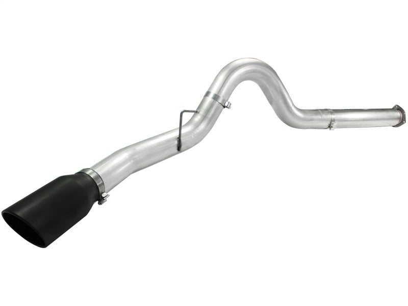 aFe Atlas 5in DPF - Back Aluminized Steel Exh Sys Ford Diesel Trucks 11 - 14 v8 - 6.7L td wrinkled blk tip - My Store