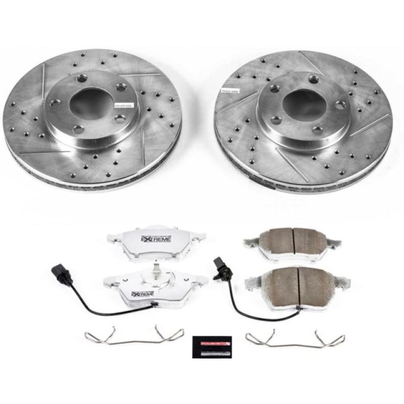 Power Stop 1998 Volkswagen Passat Front Z26 Street Warrior Brake Kit - My Store