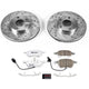 Power Stop 1998 Volkswagen Passat Front Z26 Street Warrior Brake Kit - My Store
