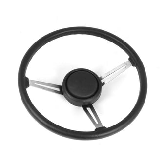 compare product Omix Steering Wheel Kit Leather 76-95 CJ & Wrangler
