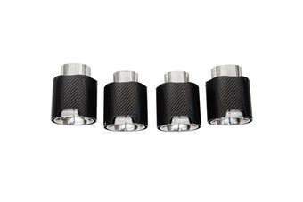 compare product Corsa 2020-25 Chevrolet Corvette C8 RWD 4.5in Carbon Fiber Polished Tip Kit (For Corsa Exhaust Only)