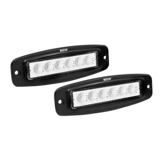 compare product Westin Single Row 6 x 3W Bridgelux w/terminated wiring (set of 2) - Black