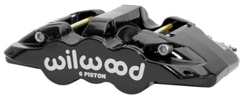 compare product Wilwood Caliper - Aero6-DS Forged Six-Piston Caliper - 6.52in Piston 1.25in Rotor - Black