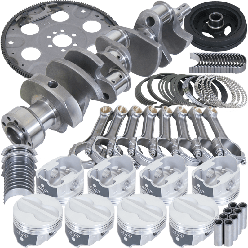 Eagle Chevy 350 1Pc 3.750in Crank 5.700in I - Beam Rod 4.030in Pistons 153 Tooth FP Balanced Assembly - My Store