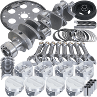 Eagle Chevy 350 1Pc 3.750in Crank 5.700in I - Beam Rod 4.030in Pistons 153 Tooth FP Balanced Assembly - My Store